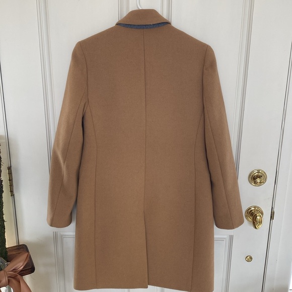 J Crew Camel Wool Coat Size 2 - Picture 6 of 10